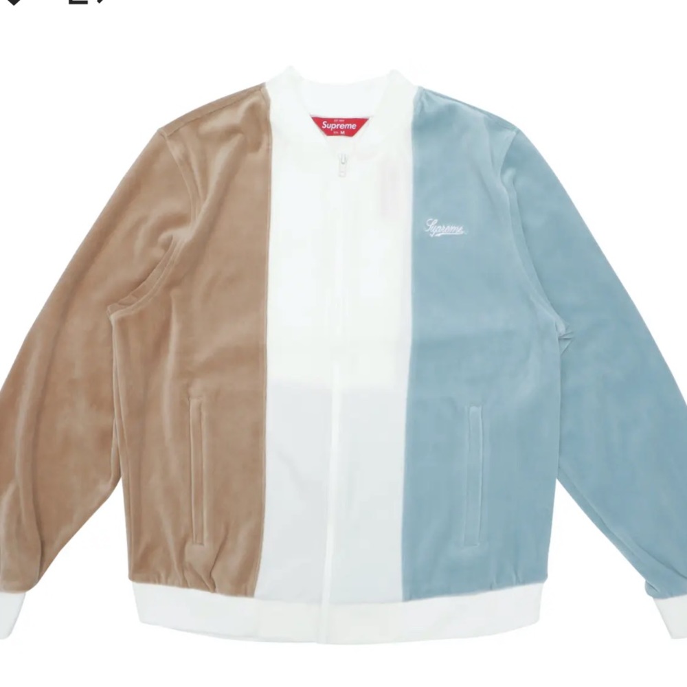 SUPREME VELOUR ZIP UP JACKET BRAND NEW SIZE M!